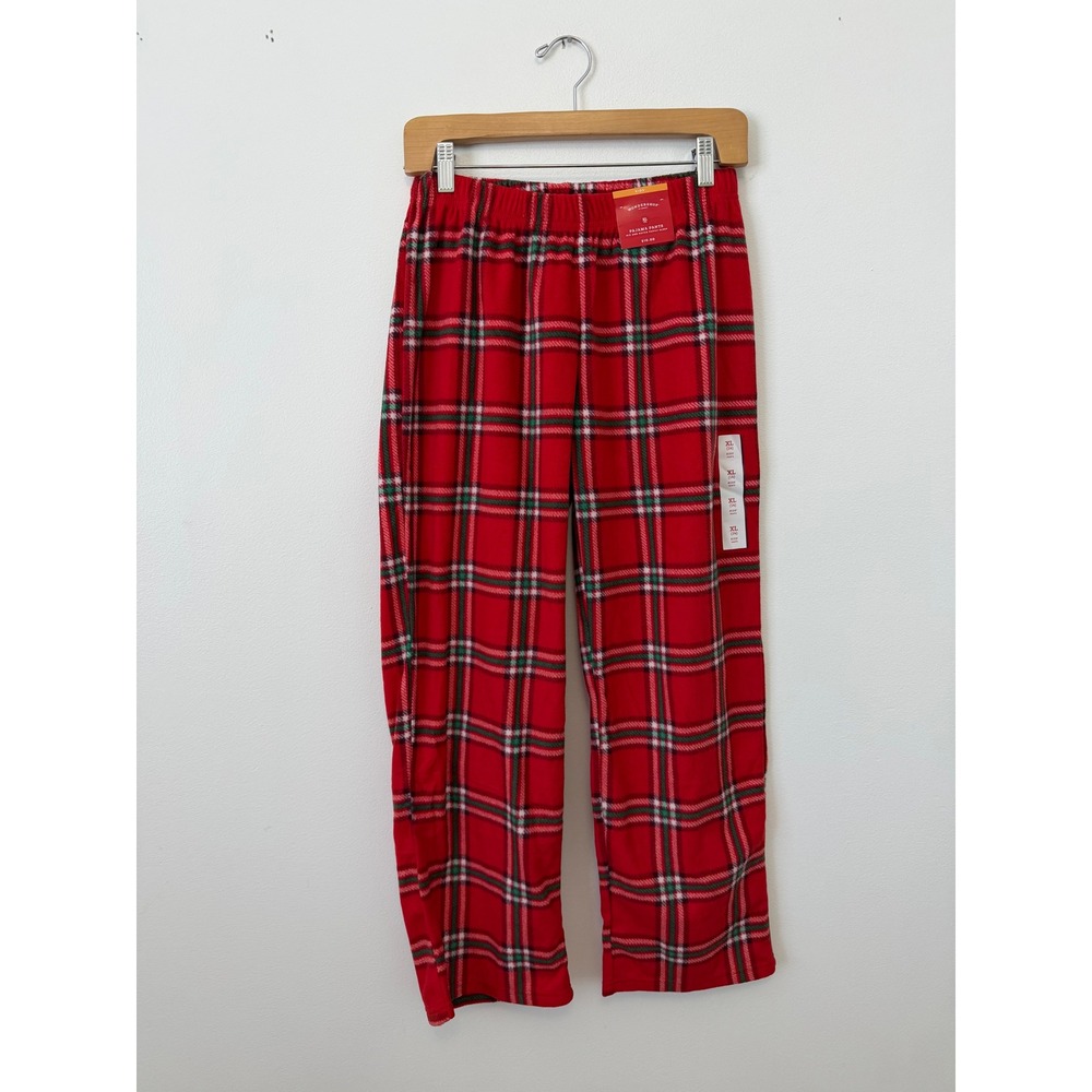 Wondershop Kids' Pajama Pants – Red Plaid – Size XL (14) – NWT